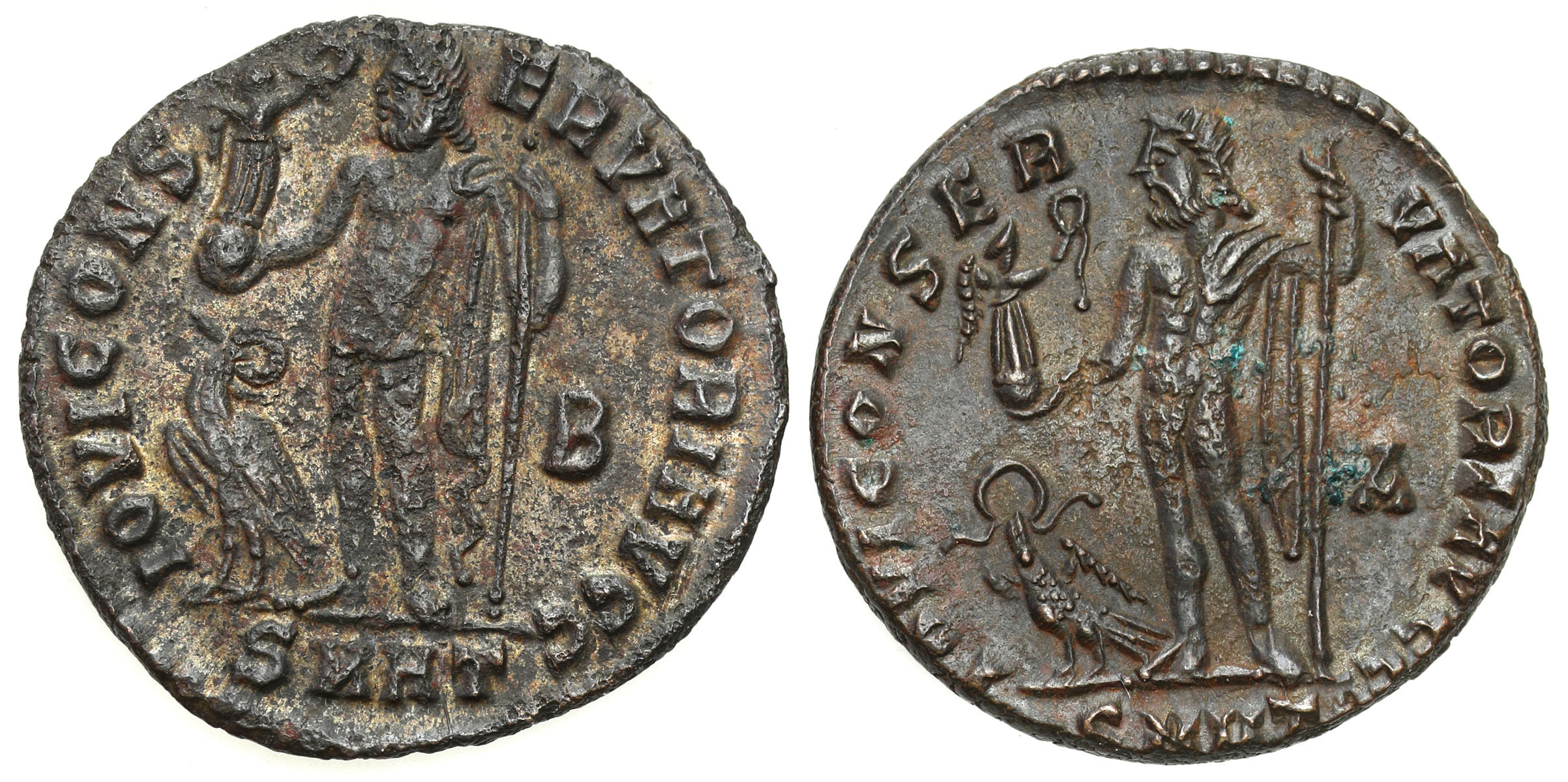 Cesarstwo Rzymskie, Follis, Licyniusz I 308 - 324, Antiochia – Zestaw 2 sztuk